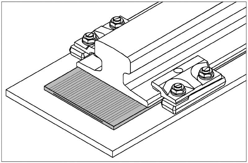 KP80 Crane rail fastener system